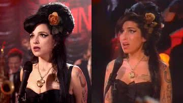 Amy Winehouse: ficção e realidade - Divulgação / Universal Pictures e reprodução/Vídeo