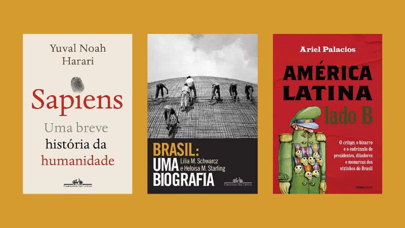 De 'Sapiens' a 'Brasil: Uma Biografia', selecionamos alguns livros que vêm conquistando o coração dos leitores na Amazon - Créditos: Reprodução/Amazon